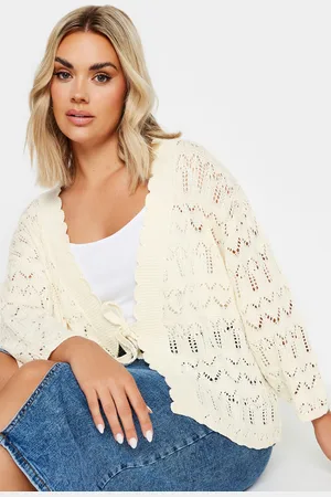 Yours Boléro Blanc En Crochet , Women