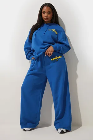 Yours Jogging Bleu Roi Slogan 