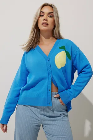 Yours Cardigan En Maille Bleu 