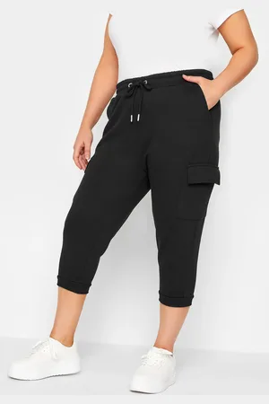 Yours Jogging Noir Cargo À Poches , Women