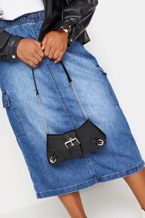 Yours Sac À Main Noir Triple Boucle Effet Cuir