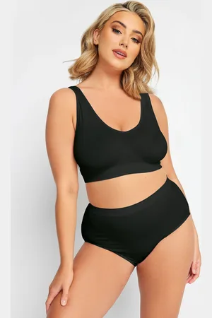 Yours Brassière Noire Sans Armatures Non Rembourrée
