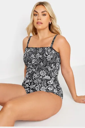 Yours Maillot De Bain Une Pièce Noir Design Paisley