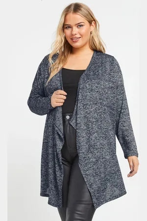 Yours Cardigan Midaxi Bleu Marine Design Cascade , Women