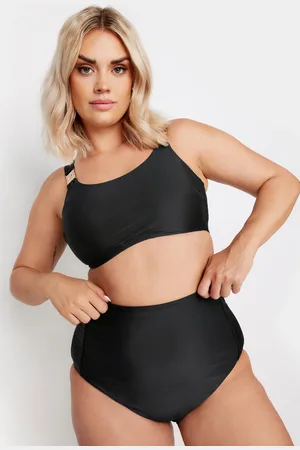 Yours Haut De Bikini Noir Imprimé Design Uni