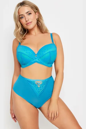 Yours Culotte Bleue Turquoise À Lacets Taille Haute