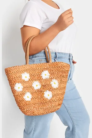 Yours Natural Daisy Straw Bag