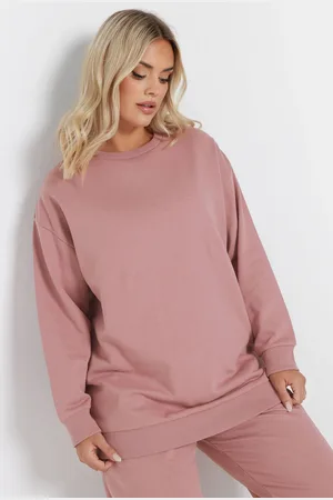 Yours Sweatshirt Rose En Jersey Manches Longues , Women