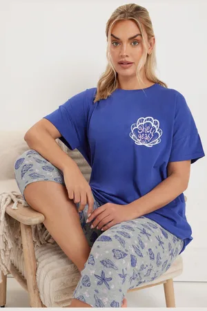 Yours Ensemble De Pyjama Bleu & Gris 