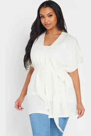 Yours Cardigan Ivoire Manches Courtes , Women