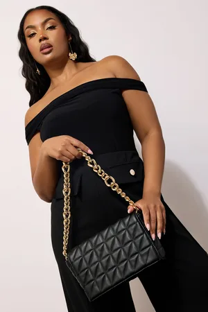 Yours Quilted Chunky Chain Shoulder Bag