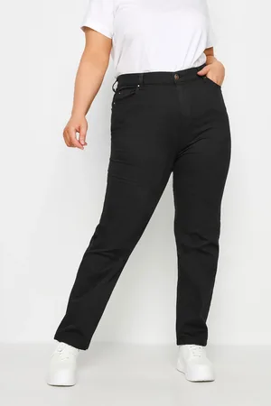 Yours Jeans Noir Ruby Coupe Droite , Women