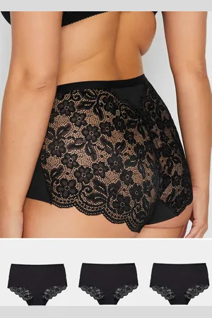 Yours Lot De 3 Culottes Noires Dentelle