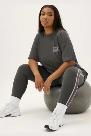 Yours Active Top Gris Charbonneux Oversize 
