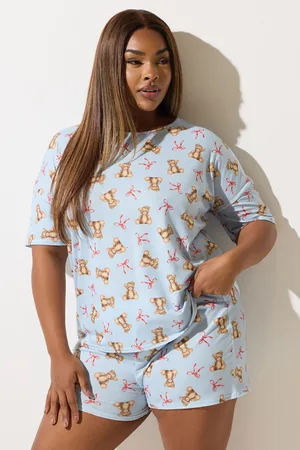 Yours Ensemble De Pyjama Short Bleu Nounours