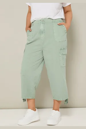 Yours Pantacourt Vert Pastel Cargo À Poches , Women