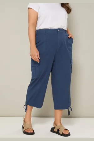 Yours Pantacourt Bleu Marine Cargo À Poches , Women
