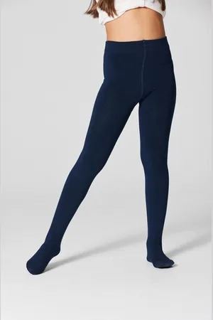 YSABEL MORA Collant thermique enfant 140 deniers marine