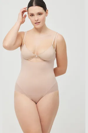 YSABEL MORA Body amincissant en coton nude