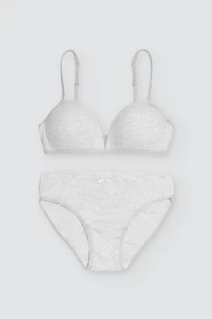 YSABEL MORA Ensemble soutien-gorge et culotte imprimé à pois pour jeunes