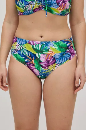 YSABEL MORA Bas de maillot de bain réducteur imprimé tropical