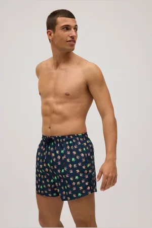 YSABEL MORA Maillot de bain court imprimé poissons marine