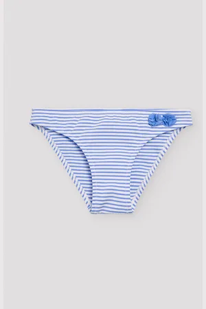 YSABEL MORA Slip fille rayé imprimé texture détail fleur