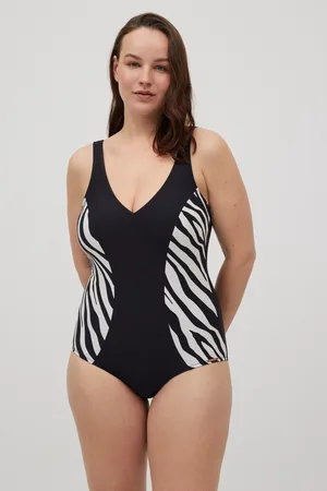 YSABEL MORA Maillot de bain gainant imprimé animal bonnet C