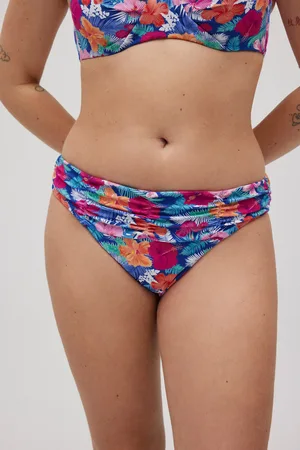 YSABEL MORA Culotte bikini galbante fleurs piqué