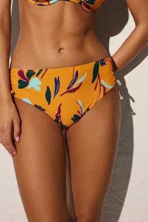 YSABEL MORA Culotte de bikini réductrice de bikini style midi fleuri