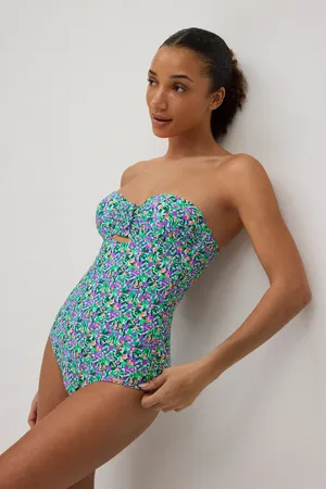 YSABEL MORA Maillot de bain amincissant bandeau imprimé