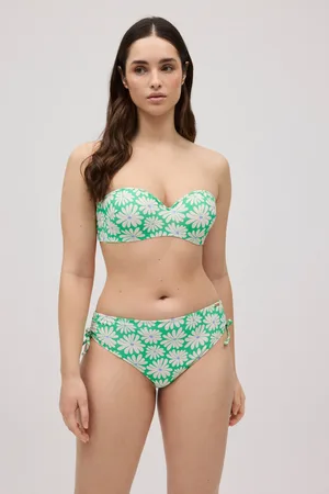 YSABEL MORA Ensemble bikini bandeau avec culotte midi imprimé marguerite