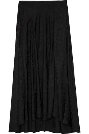 Zadig & Voltaire Jupe Longue Jeanne 100% Soie Jacquard