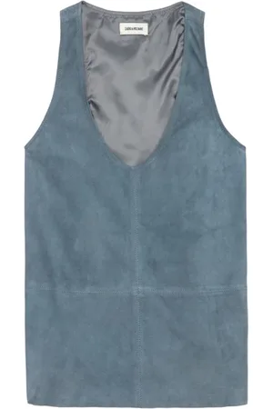 Zadig & Voltaire Top Tander 100% Cuir Suede