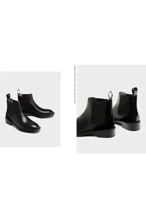 Bottines plates Bottes Bottines Chelsea pour Femme chez Zara