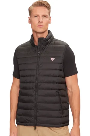 Guess Doudoune sans manche Mini triangle Homme