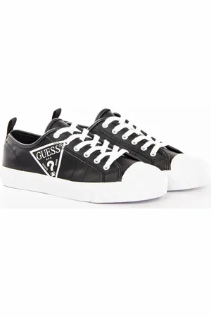 Guess Basket Original triangle logo b&w Femme
