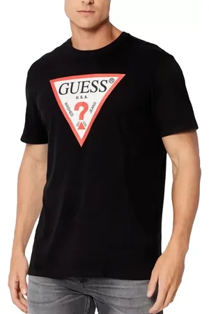 Guess T shirt Classic logo triangle Homme